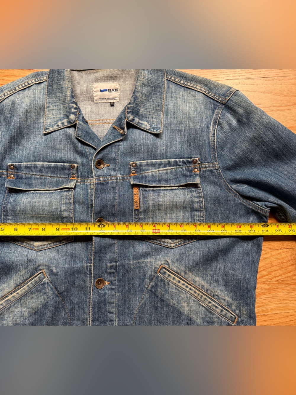 Gas Denim Vintage Faded Jacket - Picture 4 of 5